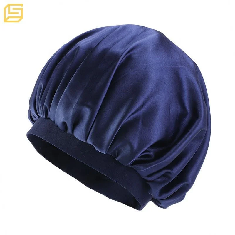 Custom Elastic Narrow Band Silk Satin Hair Bonnets