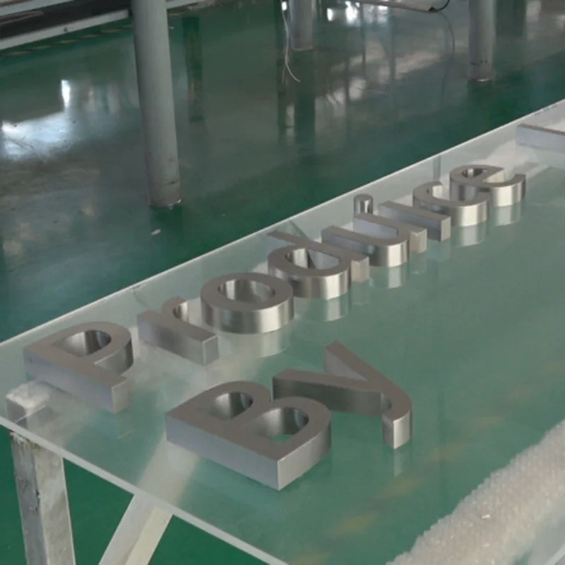 
Custom Outdoor Programmable Brushed Metal Business Signage for Avertisement 
