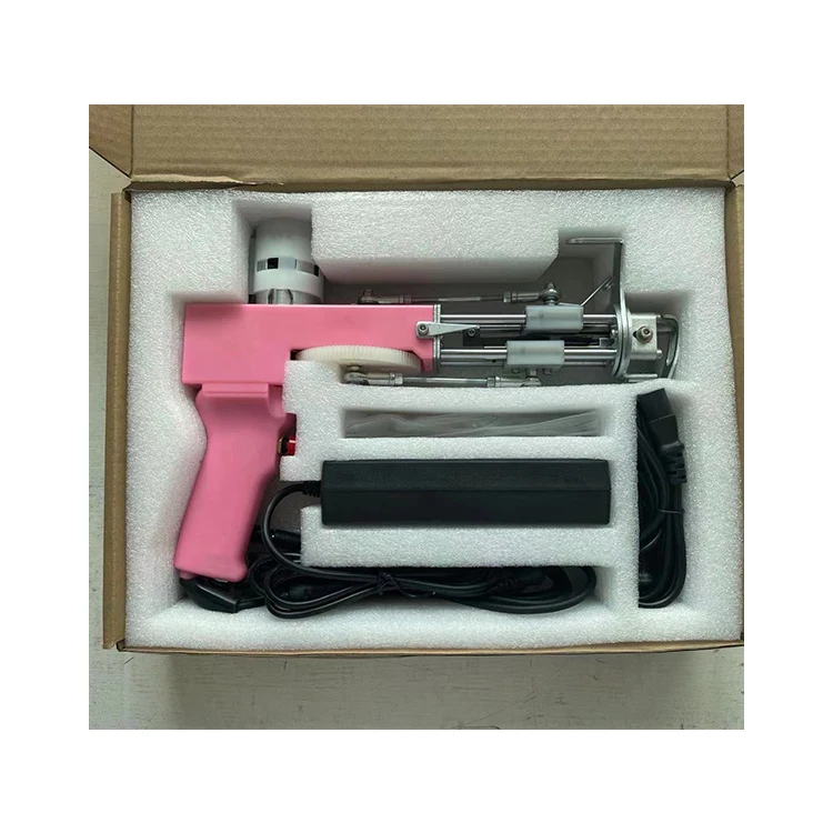 Hot Sale Weaving Machine Pink Hand Machine Rug Cut Pile Tufting Gun