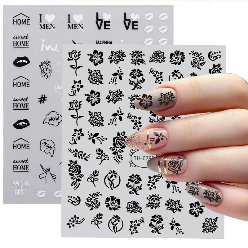 Factory direct sales all kinds of 2D pet personalized design High quality nail art paint decal stickers