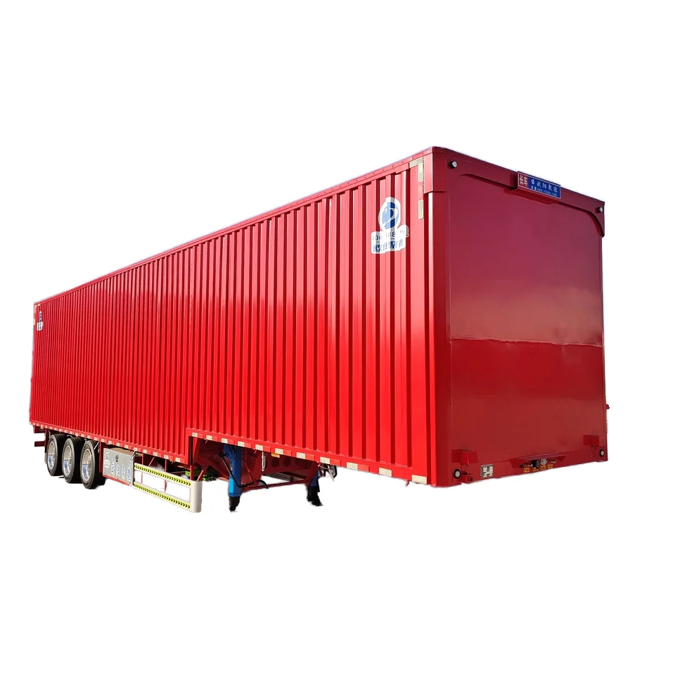 Express Special Sale Customized Steel Van and Waterproof Cargo Box with Skeleton Semi-Trailer Truck Trailers on Sale