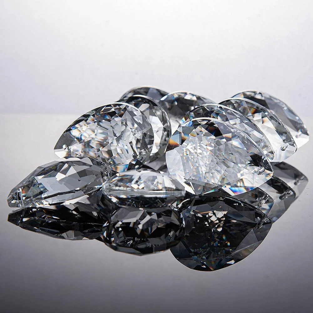 Clear Crystal Chandelier Lamp Lighting Drops Pendants Balls Prisms Hanging Glass Prisms Parts  Home/House Decor