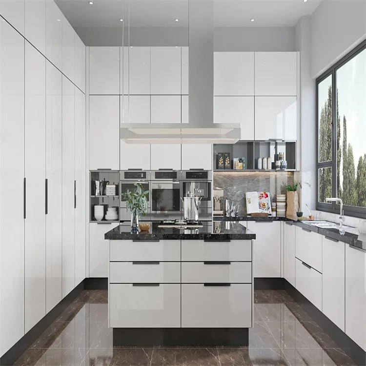 Mueble Armario Gabinetes Para Cocinas мягкие закрытые петли кухонная плоская упаковка дверь шкафа