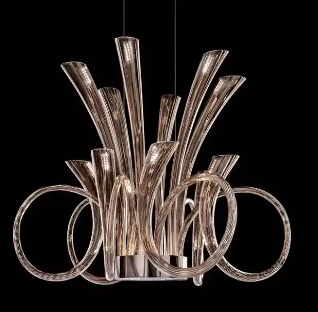 Meerosee Lighting Fixtures Modern Chandelier Crystal Glass Lamp Interior Lighting Modern Design for Home MD98020