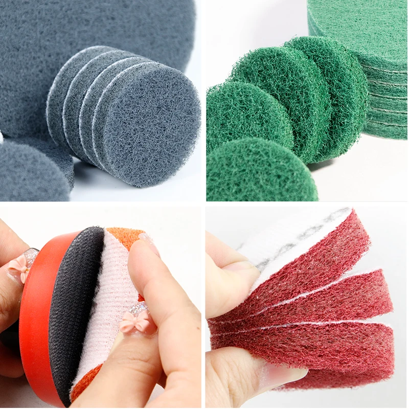 Heavy Duty Scour Pads Dish Scrubber Non-Scratch Green Reusable Household Scouring Pads for Kitchen and Dish Cleaning Tool