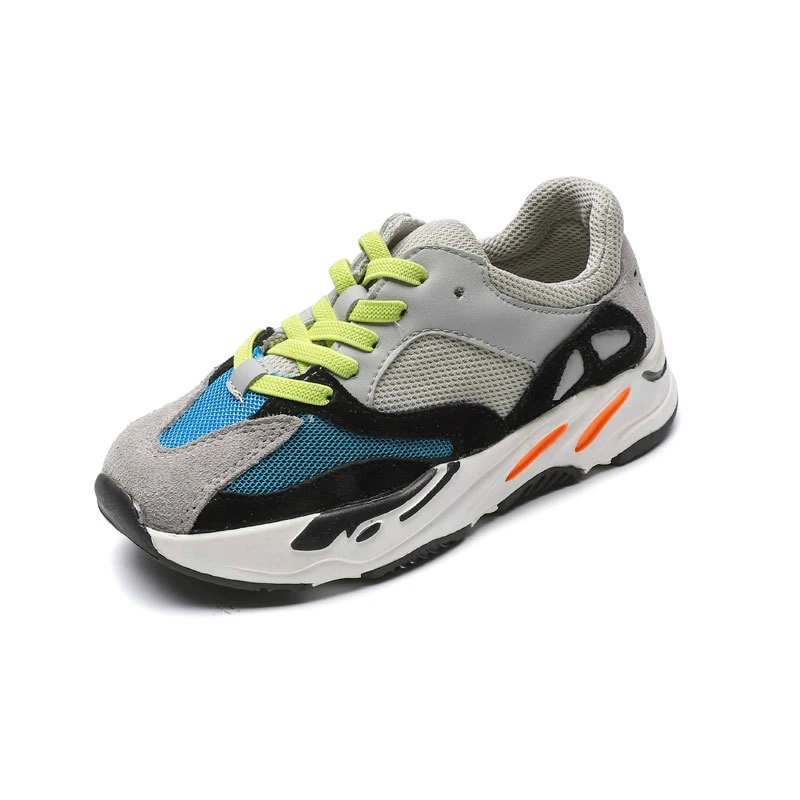 
Spring 2021 Boys Girls Elastic Band Fashion Sneakers Toddler/Little/Big Kid Sport School Trainers Children Casual Brand Shoes 