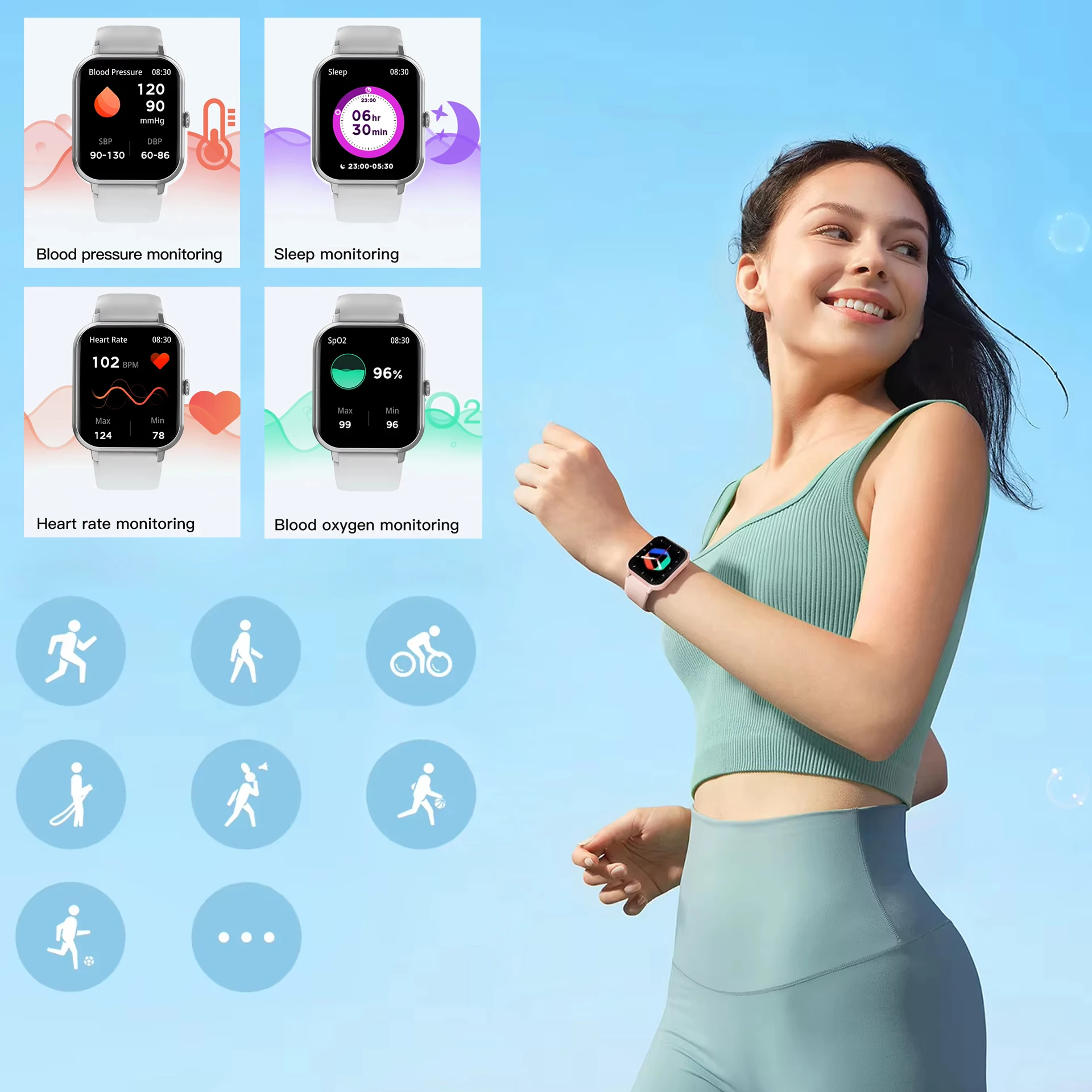 zl54c smart watch High Quality for women with Heart Rate Fitness Tracker relojes inteligentes cheap Smartwatch 2023 reloj smael