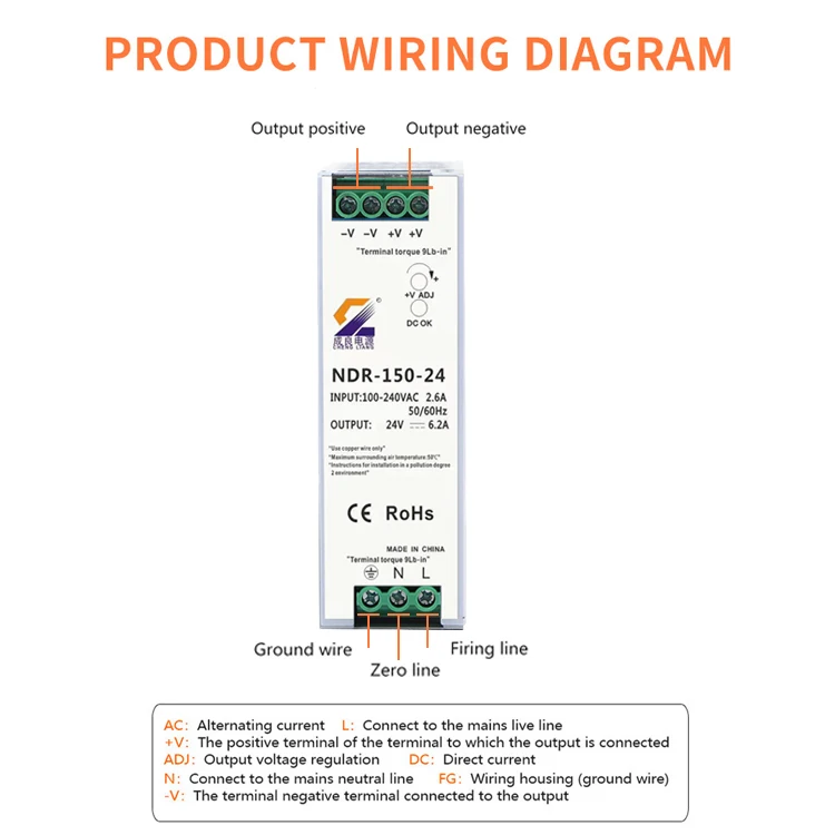 Brand New Product Step Up Power Switch Smps Low Voltage 12V Led Transformer 12V 24V 230V Ac 5A 50W 150W 1000W