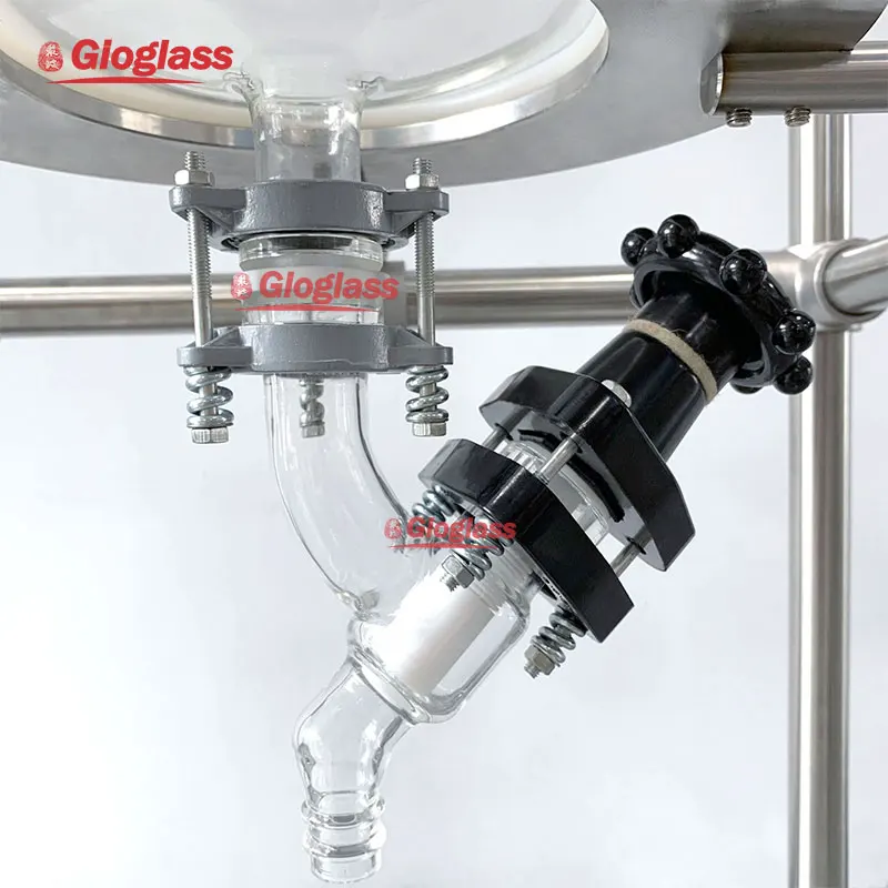 Factory Price Stainless Steel 10l 20l 30l 50l 100l Laboratory Nutsche Vacuum Filter For Solution Soild Separation