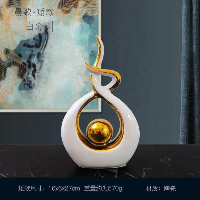 European luxury high-end decoration living room wine cabinet TV cabinet entrance handicrafts Home accessories handicrafts