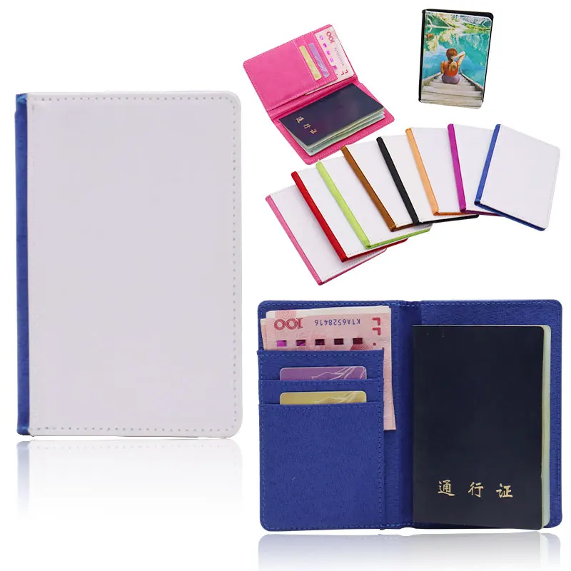 Sublimation Printed Personalized Printing Wholesale Leather Passport Holder Canadian Passport Cover