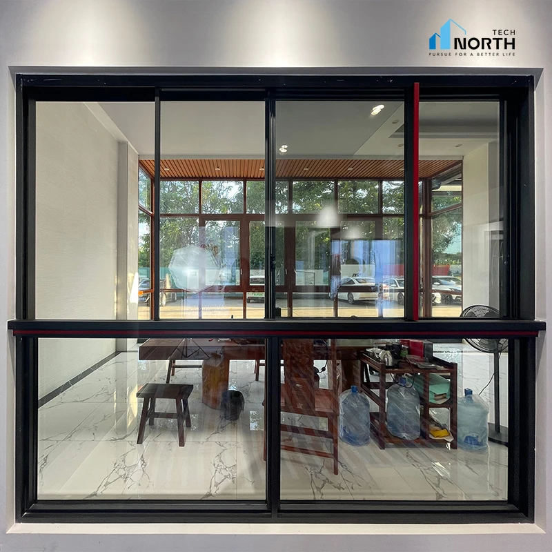 NorthTech custom Commercial sliding glass windows system