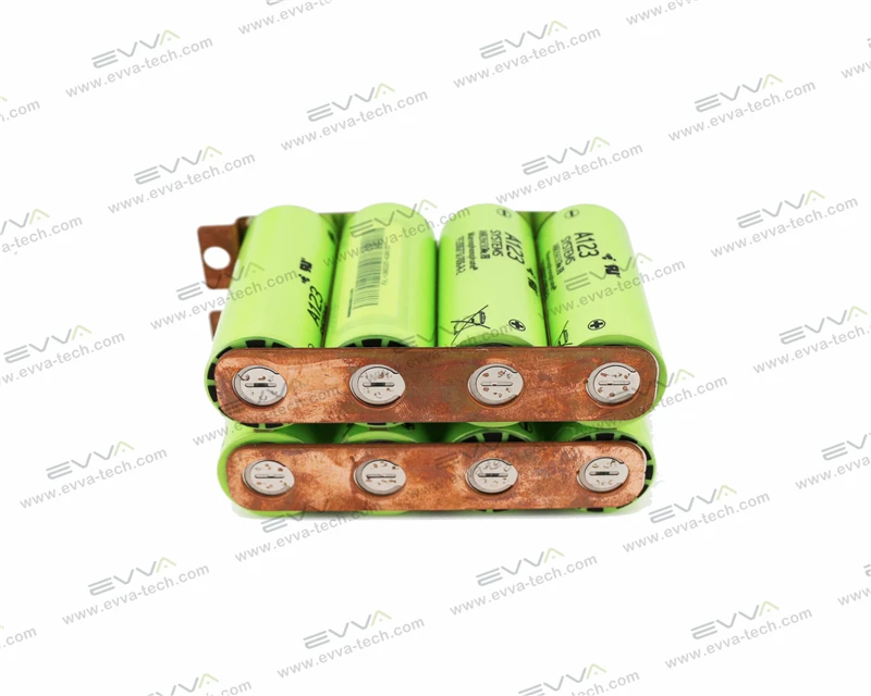 13 2 V 5000mAh A123 ANR26650M1B 26650 LiFePo4 4S2P аккумулятор с медной пластиной