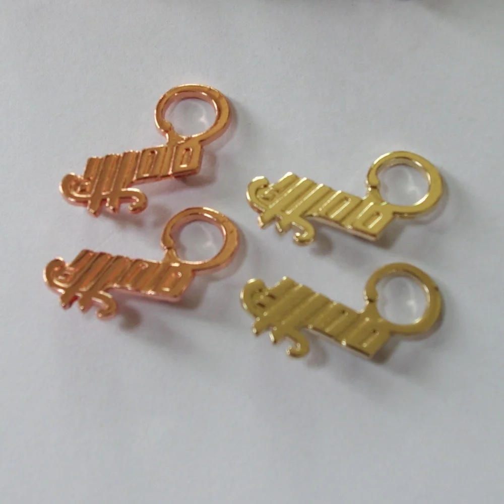 zinc alloy  jeans metal plate label for garment clothes
