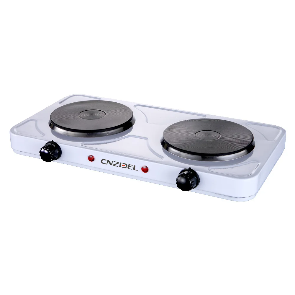 Electric Double Burners Countertop Kitchen Hot Plate With 5 Power Adjustment For All Cookwares Cooking electric stove
