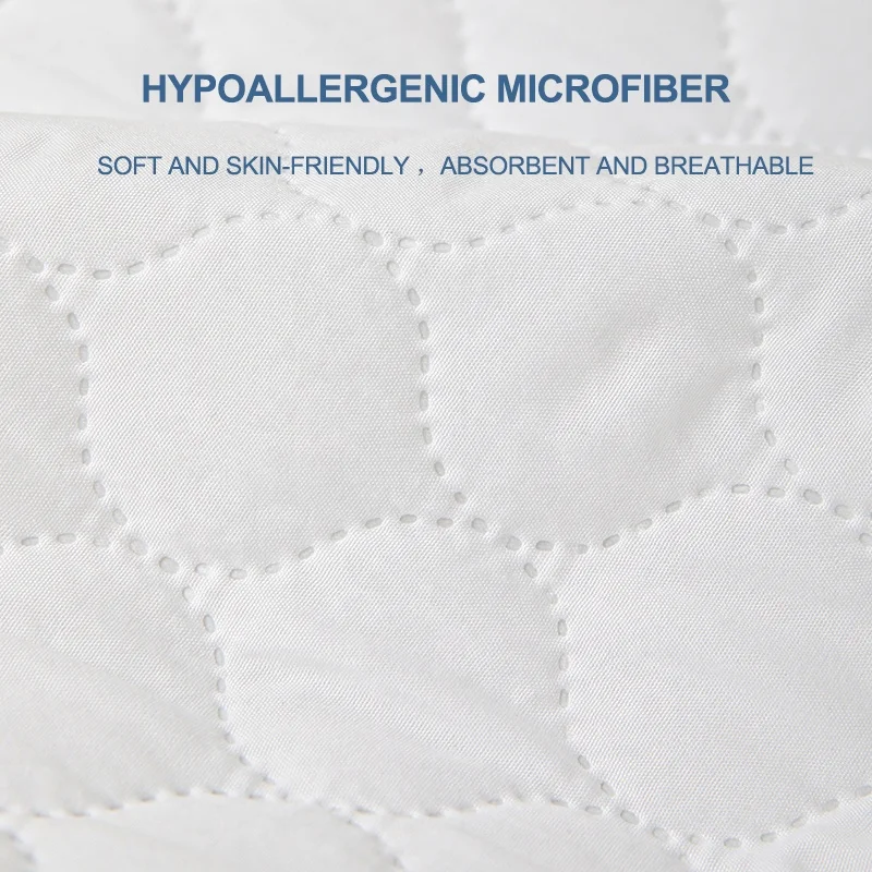 Queen king Size Waterproof Fitted Mattress Pad with Breathable Ultra-Soft Filling, Deep Pocket Mattress protector