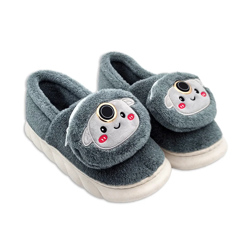 Custom Battery Electric Intelligent Heating Slippers USB Heat Cute Fluffy Foot Warmer 10s Rapid Heated Slippers Shoes