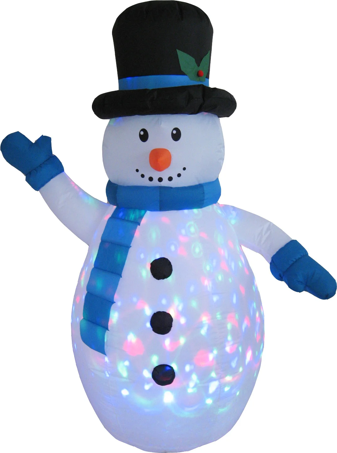  Inflatable Snowman Festival Decoration LED Lights Built-In Colorful