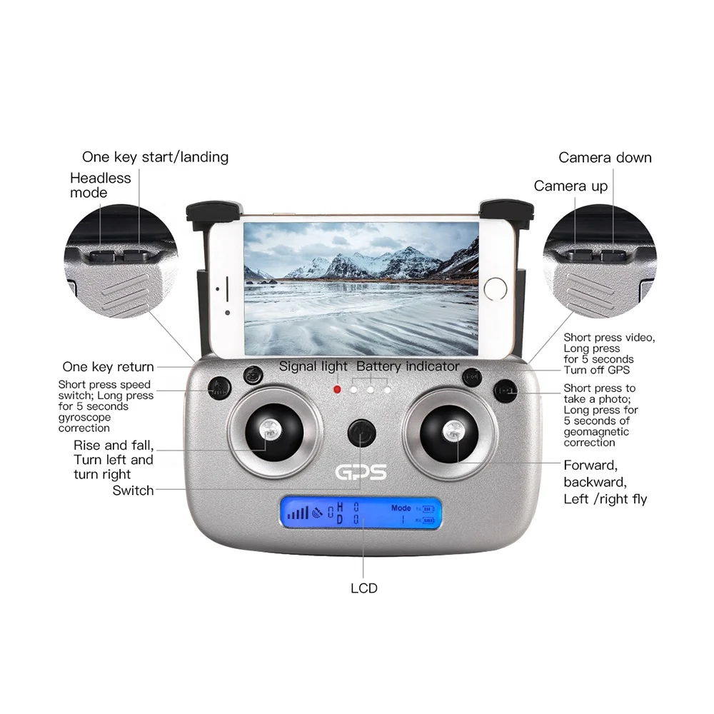 Складной профессиональный Дрон X50 Zoom с широким стабилизатором Wi-Fi 5G gps камерой