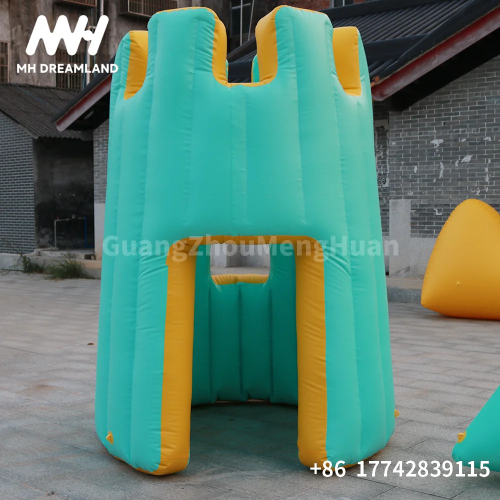 Outdoor PVC Inflatable Customised Bunker Shooting Game Paintball Obstacles Air Bunker for CS Archery Tag