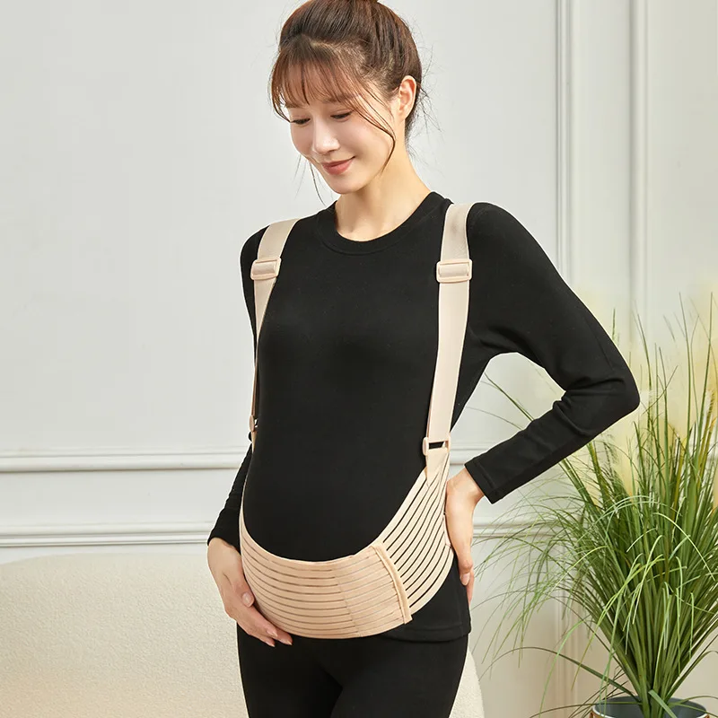 New Large Size Universal Maternity Belly Belt Breathable Shoulder Type for Late Pregnancy Four Seasons Protection Waist Strap