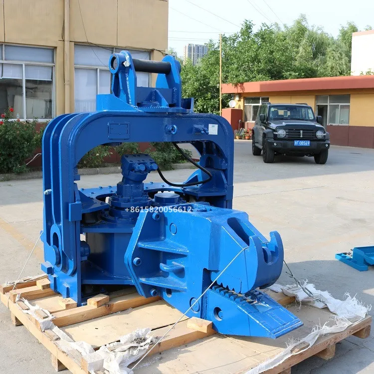 excavator post driver vibratory hammer pile