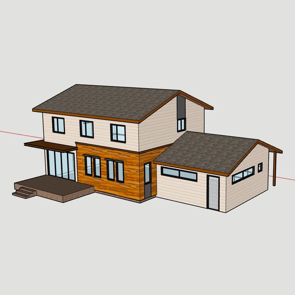 253Sqm  2 Storey 4 Bedroom Cheap Price Pre Fab Home Casas Luxury Modern Design Modular Module Prefabricate Prefab House Villa