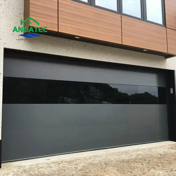 Sectional Garage Door Modern Electric Horizontal Aluminum Sliding Automatic Garage Door With High Standard