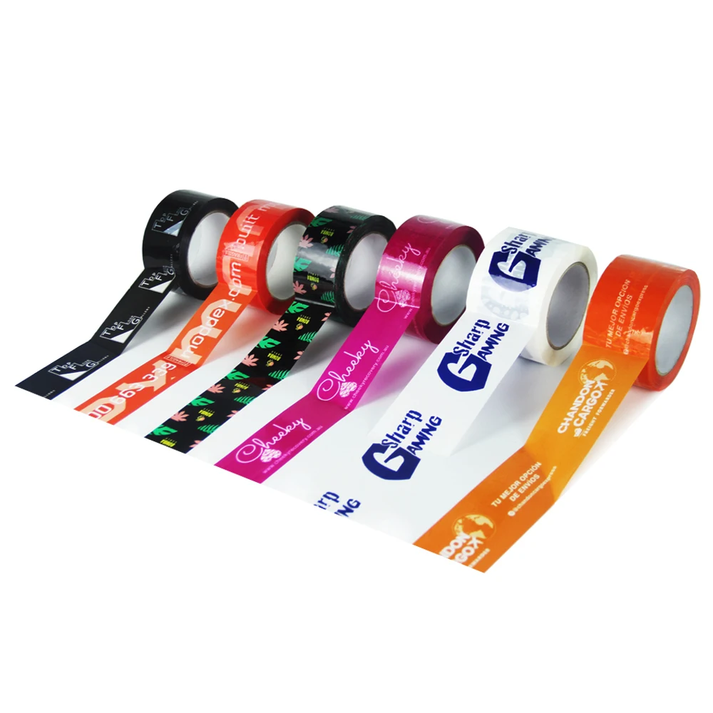Wholesale Branded Custom Logo Printed Personalized Design Packing BOPP Tape Company LOGO Label
