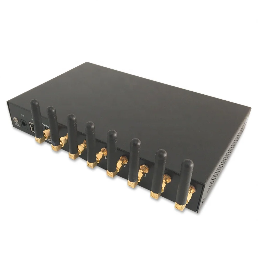 external antennas voip 8 port bulk sms and voice gsm modem  ussd gsm voip gateway
