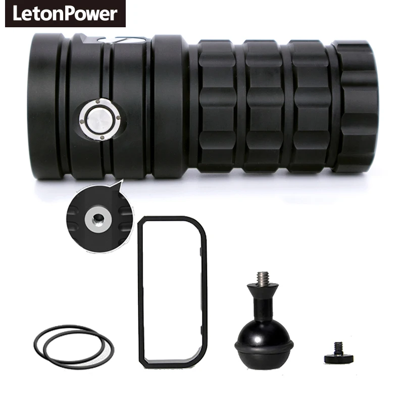 13000 Lumens 100m Submersible Video Lighting Underwater LED Video Light Waterproof Undersea Camera Lighting