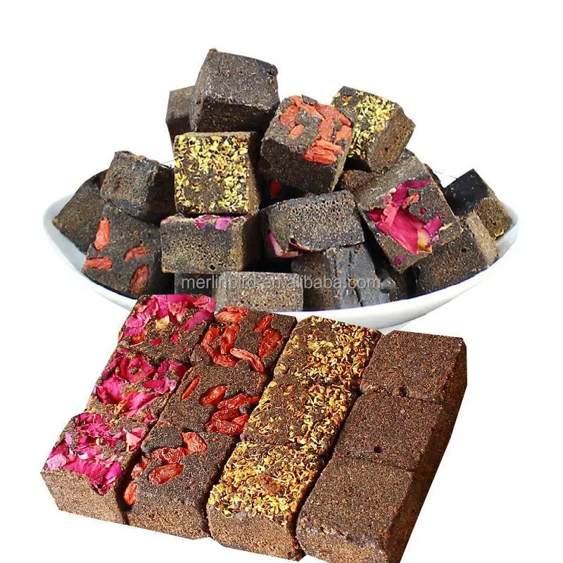 OEM Individual Bags packing Brown Sugar Tea Cubes lump honey sugar candy