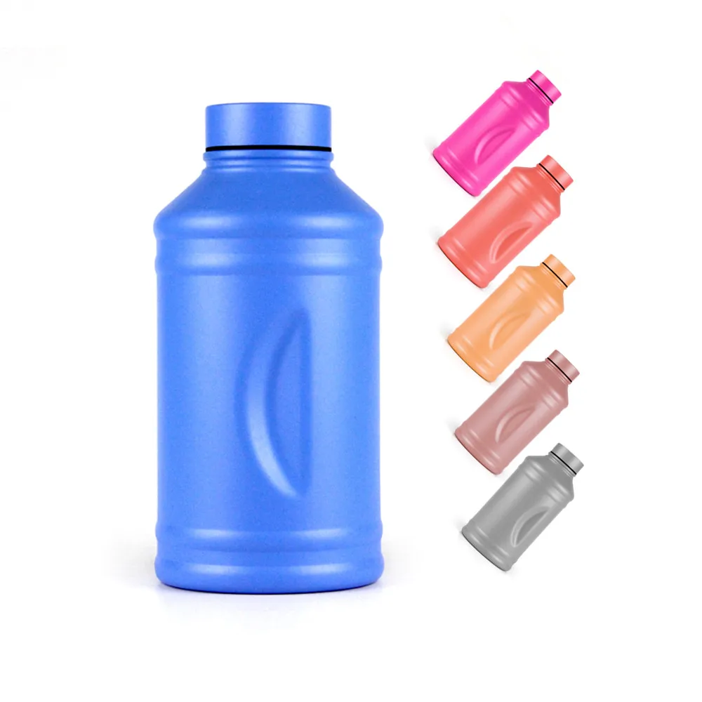 
Custom 2.2L BPA Free Big Capacity Half Gallon portable outdoor sport stainless steel single wall water bottle 