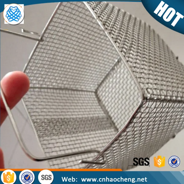 304 stainless steel wire mesh tall wire basket for bike