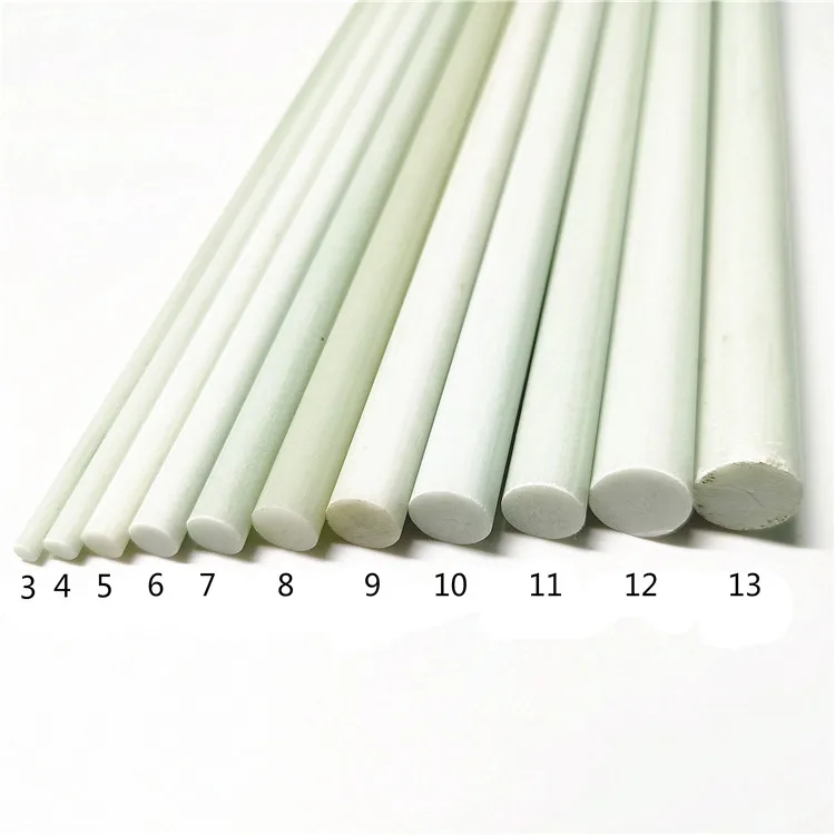 Fiberglass Threaded Rods Flag Pole Flexible Fiberglass Rod GRP Pultrusion 3mm 4mm 4.5mm Fiberglass Fly Rod Blanks