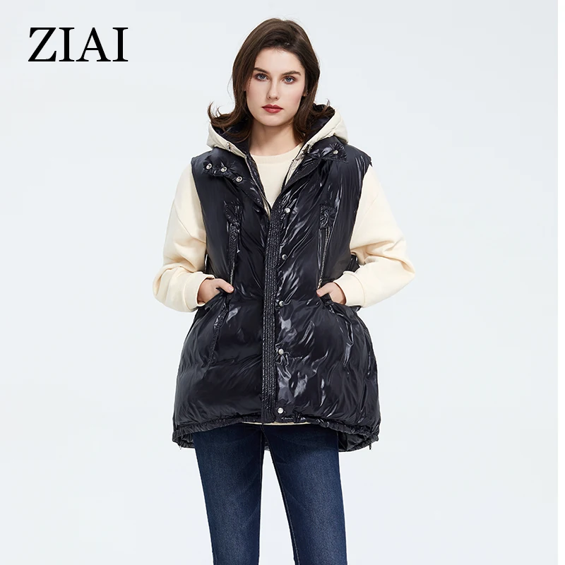 
New fashion wholesale ladies waterproof plus size puffer vest quilted jacket women windproof black puffy winter vest 