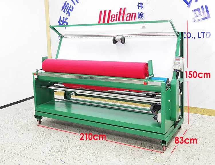 
Industrial Tubular Rolling Cloth Measuring Machine Electric Fabric Inspection Machine 