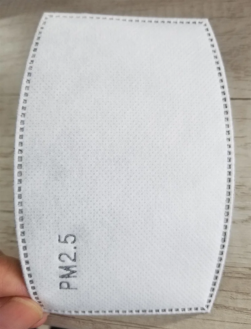 Cheap Washable Air pollution Face Covering Disposable meltblown 5 layer PM2.5 Filter
