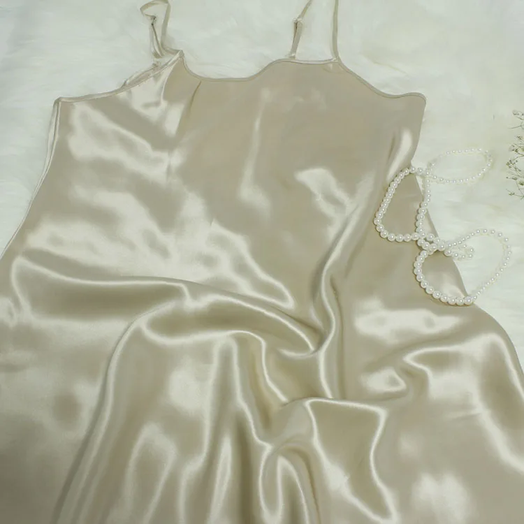 Custom 100% Silk 22mm Girls Sleepwears Pyjamas Women Sleepskirt