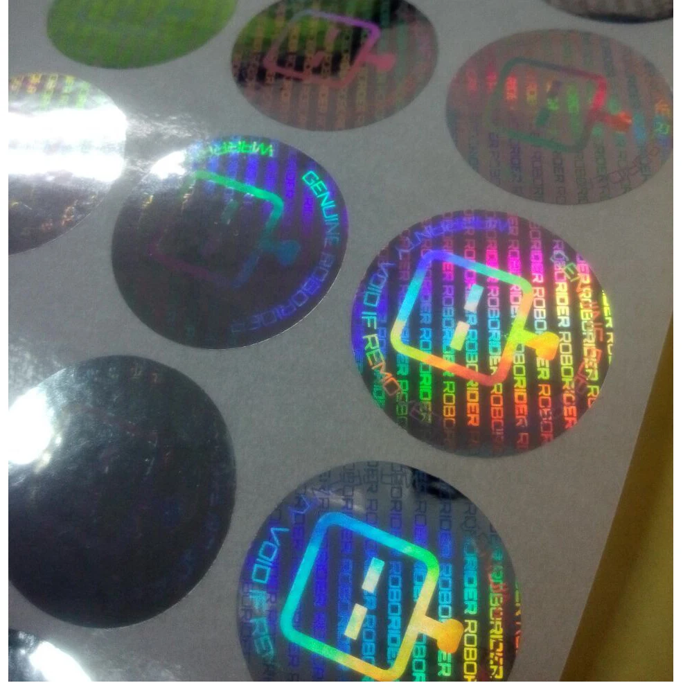 Custom printed self adhesive sticker hologram, waterproof holographic sticker laser sticker with high quality