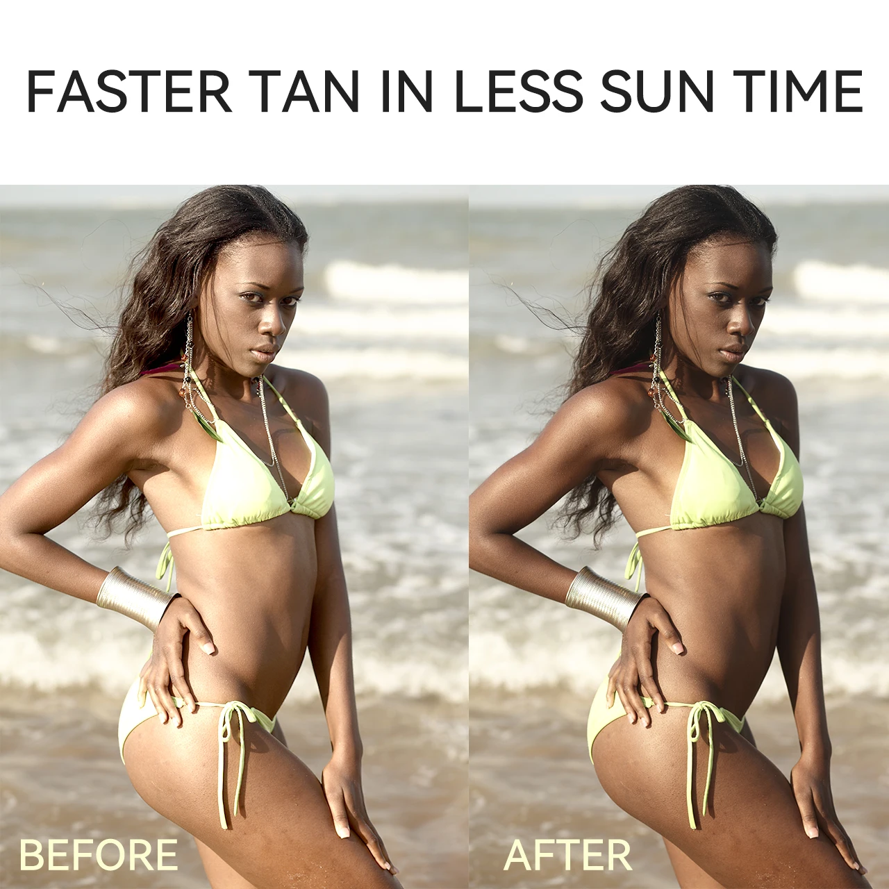 PINHE Tanning body mousse Keeps dark skin glowing Gives the skin a dark glow Tanning body mousse for man and women beauty black