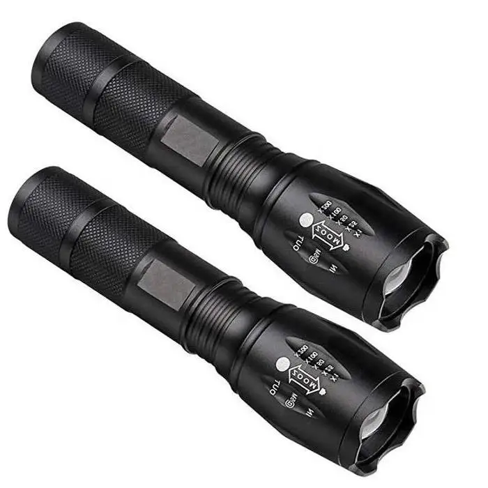 Zoom Long Range 500 Meters Led Zoom Flash Light High Power Work USB Charging Torch Bright Light Tactical Outdoor Home Flashlight