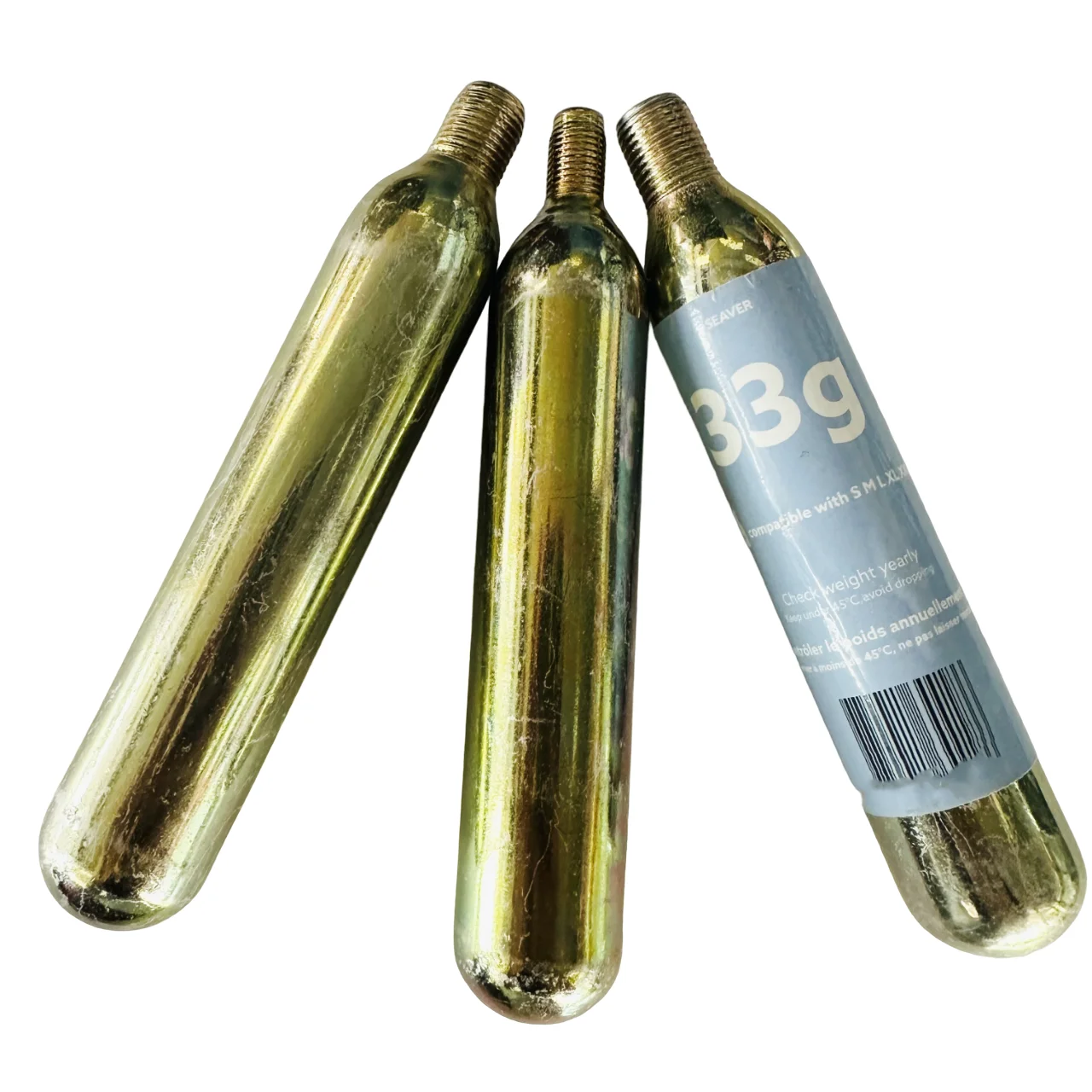 Горячая распродажа 33g CO2 Картридж газовый баллон Капсульная резьба для спасательного жилета доступная UGS CGS