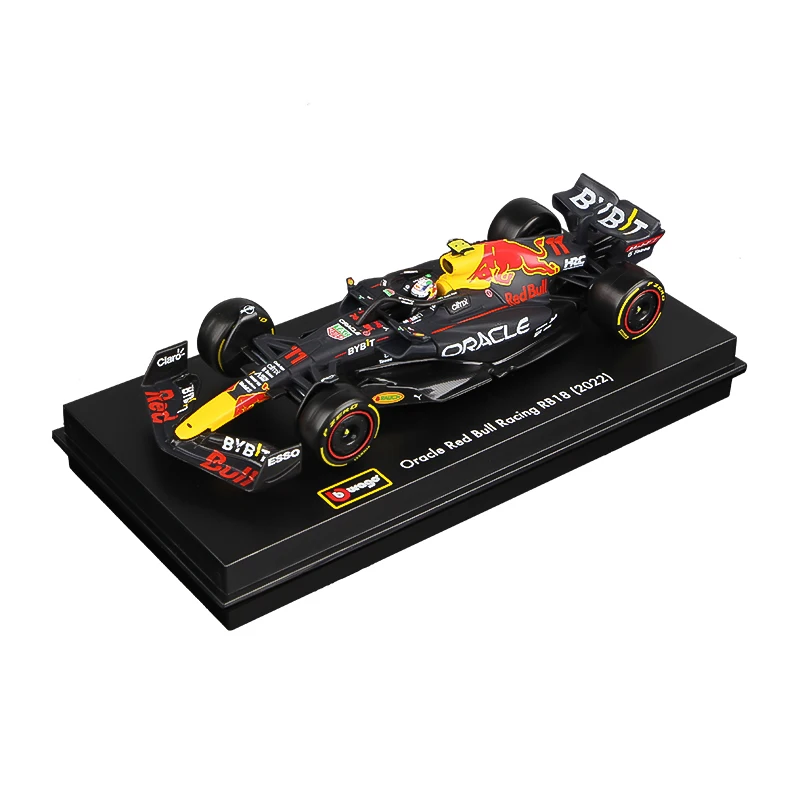 Bburago 1:43 F1 2022 Champion Verstappen Red Bull Racing RB18 Perez Alloy Car Die Cast Vehicle Model Toys Collection