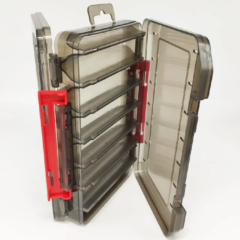 In  Stock 14 Compartments Fishing Tackle Lure Case Egi Squid Jig Minnows Bait Reversible Double Sided Fishing Lure Tackle Box