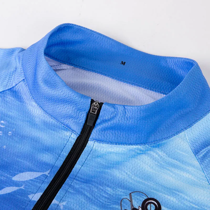 UPF50 Uv Protection Mens Fishing Shirts Quick Dry