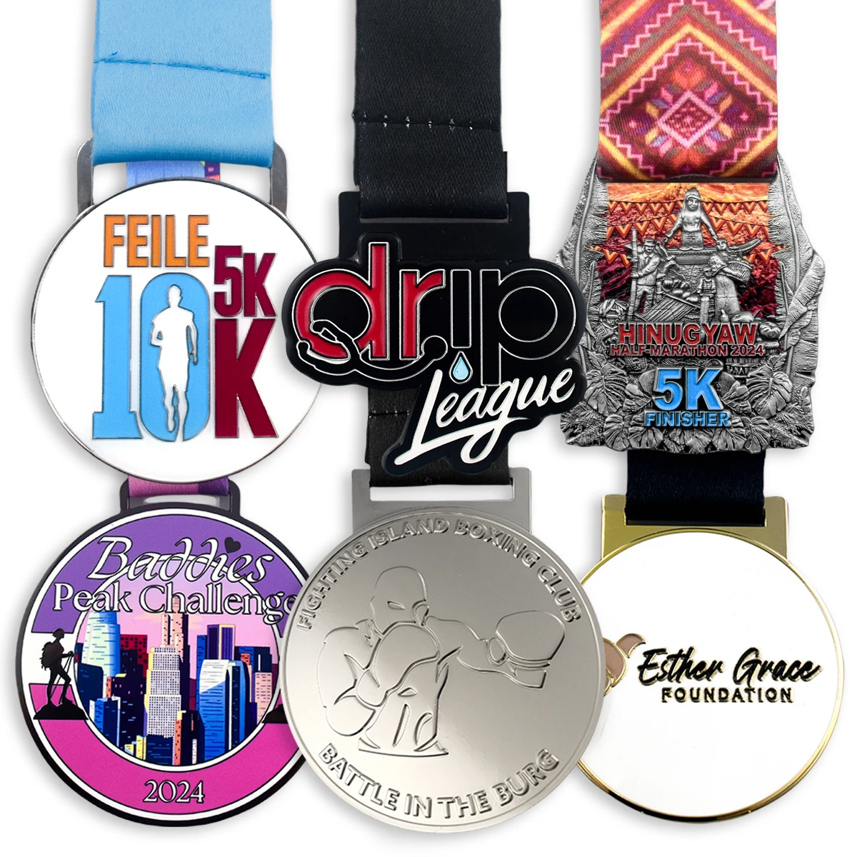 Factory Price Custom Sport Medal Gold Silver 3d print Award Metal Zinc Alloy Football Running Walking Marathon Medal