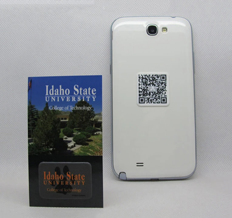 custom logo microfiber screen cleaner sticker for iphone