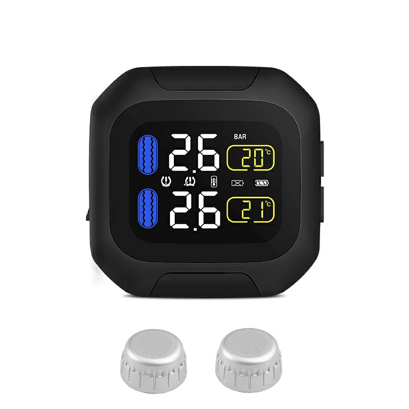 Careud External Sensor Monitor Motorcycle Moto Bicycle Tire Pressure Monitoring System Tyre Wireless Best Tpms
