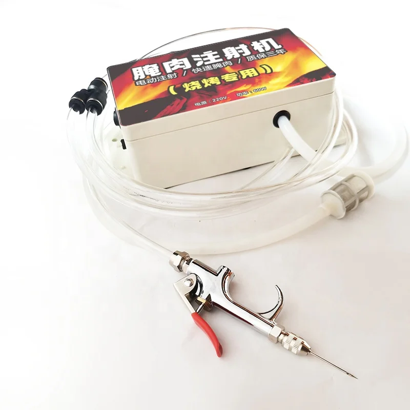 Intelligent Handheld Electric 3-needle Meat Product Saline Injection Stainless Steel Beef And Mutton Pickling Injection Machine